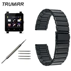 Ремешок из нержавеющей стали для Sony Smartwatch 2 SW2, сменный Браслет для наручных часов с съемником звеньев и пружинными стержнями, 24 мм