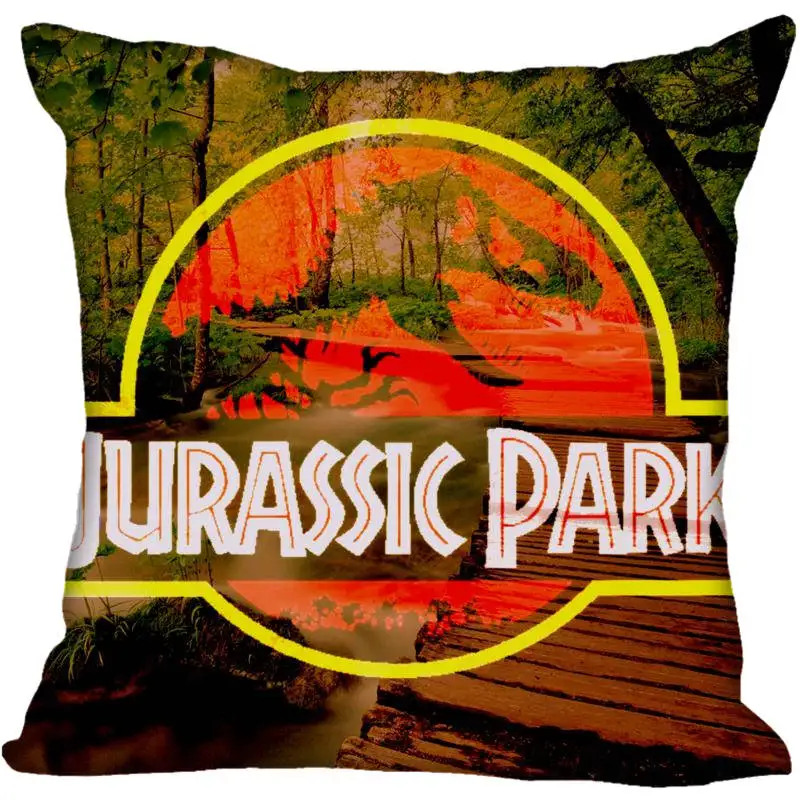 Pillowcase 16 Квадратный чехол для подушки с логотипом парка Юрского периода на заказ, Наволочка на молнии, чехол 40x40,45x45 см(с одной стороны - Цвет: Pillowcase 16