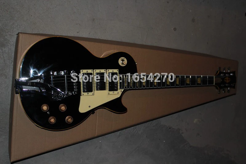 Бесплатная доставка!! высокое качество G США Black beauty 3 пикапы 1959 Электрогитары Bigsby