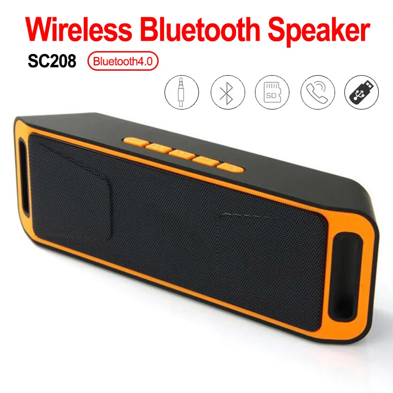 Беспроводной Bluetooth динамик SC208 компьютерный мини двойной портативный маленький