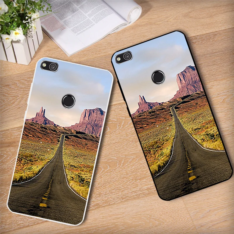 for Huawei P8 Lite 2017 Letters Phone Case 5.2&quot Honor8 Clear Silicon Shell P9Lite Soft TPU Protector Capa |
