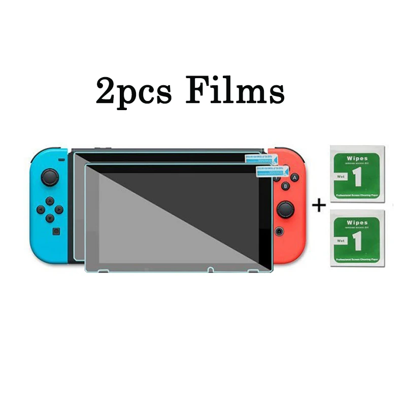 2pcs Films For Nintend Switch Screen Protector High Definition Tempered Glass Nintendo switch Console NS Game Accessories | Электроника