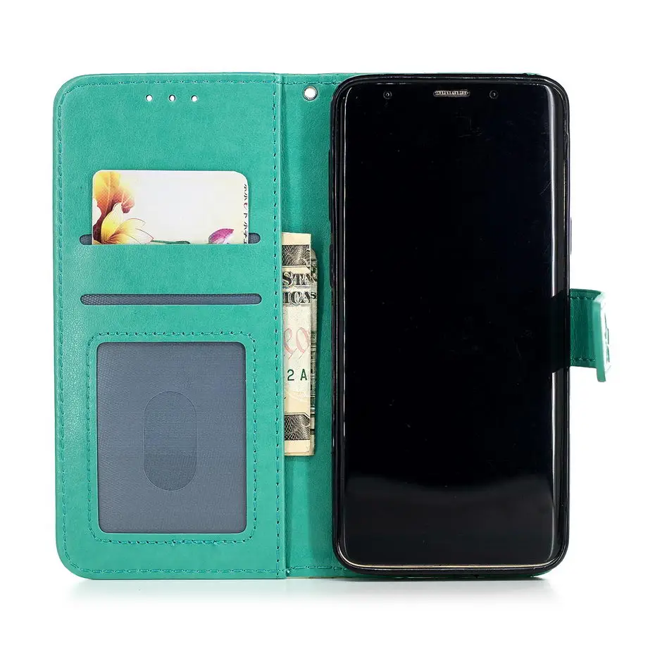 PU Leather case For samsung galaxy J3 J4 J5 J6 J7 A3 A5 A6 A8 J8 2017 2018 S6 S7 S8 S9 Plus Edge Note 9 wallet cover Phone | Мобильные