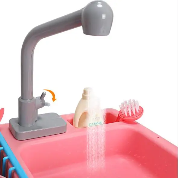 Pretend Simulation Electric Dishwasher Sink Play Kitchen Toy Set Children Kids Early Education Toys Birthday Gifts | Игрушки и хобби
