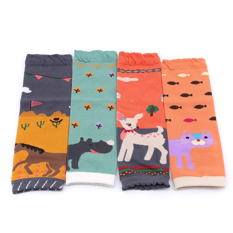 1 пара милые гетры для малышей младенцев Безопасность локтей во время Ползания