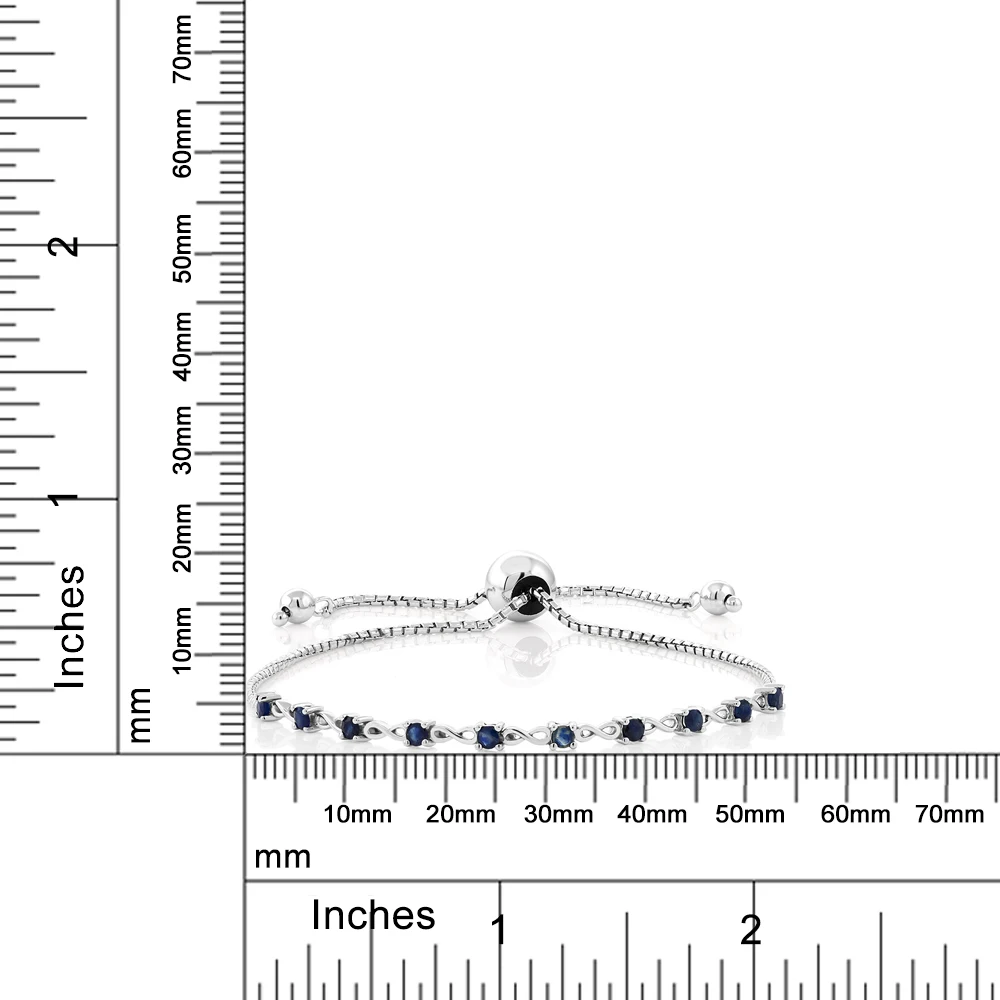 GemStoneKing создан драгоценный камень синий сапфир рождения стерлингового серебра 925