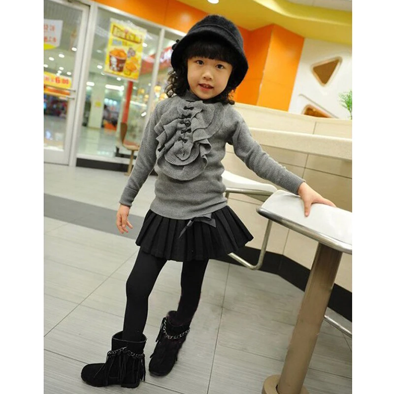 Новинка 2017 одежда для маленьких девочек на весну/Осень/зиму юбка тонкая