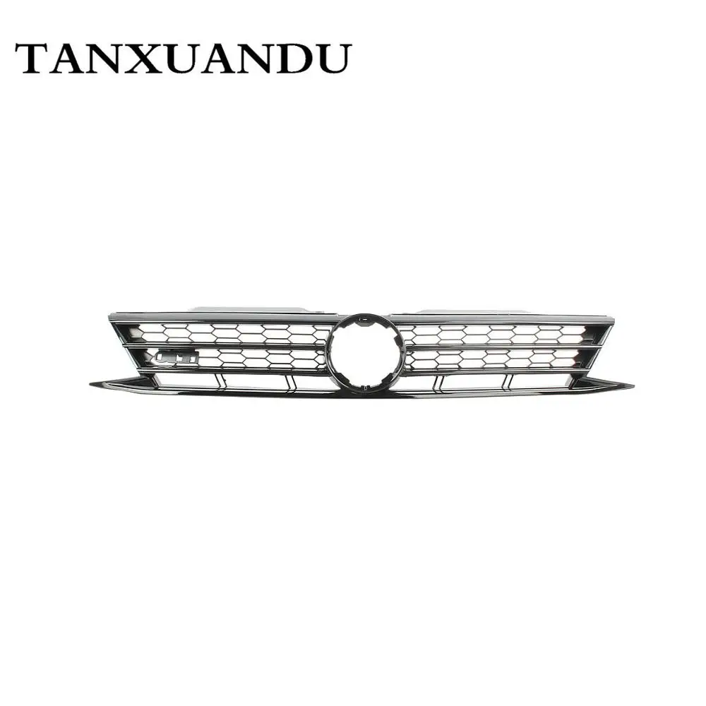 Черная отделка Honeycom передний бампер радиатор центральный верхний гриль решетка