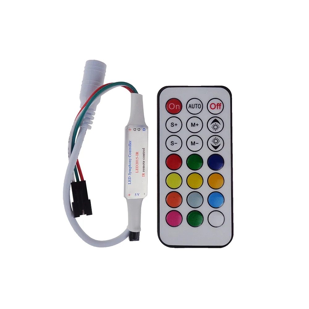 21Key DC5V WS2812 WS2812B инфракрасный светодиодный контроллер 63 вида воздействия