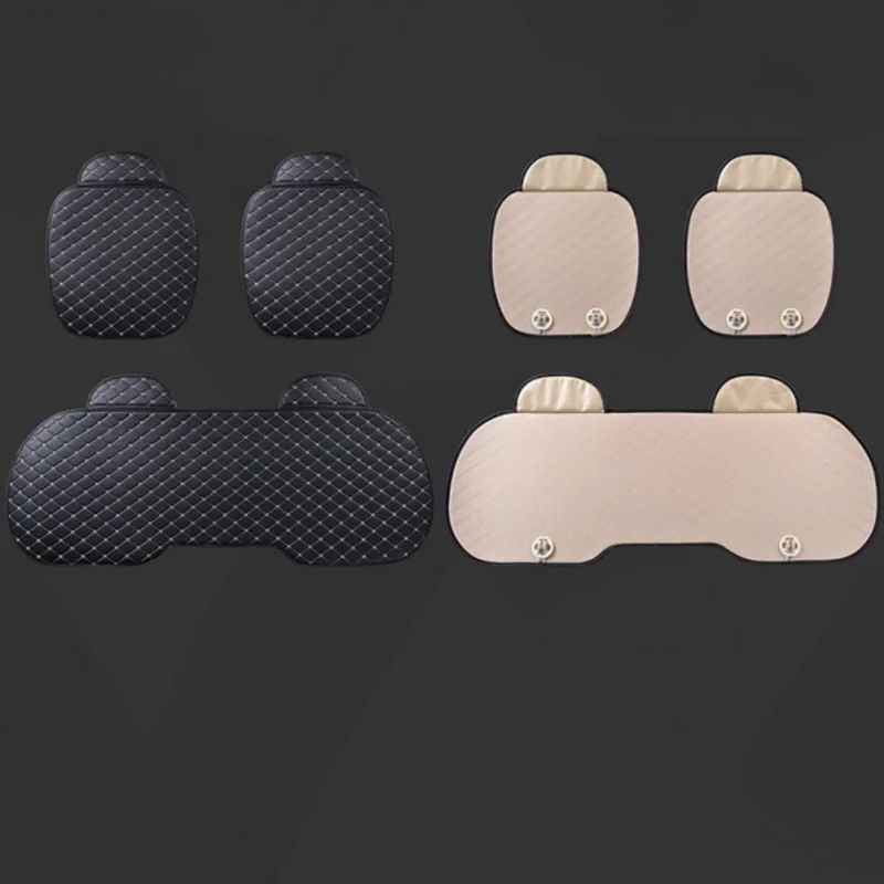 

Four Seasons Universal Leather Slip Car Seat Cover Front Cushion Breathable Protector Mat Pad Car Accessories