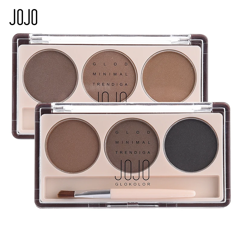 JOJO 3 цвета бровей порошок Палитра косметический бренд Enhancer Pro Водонепроницаемый