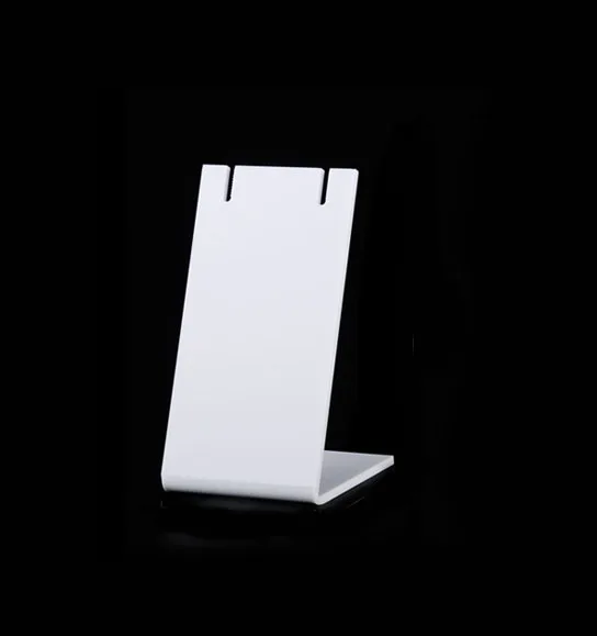 

White Acrylic Earring Display Rack Showcase Jewelry Counter Top Stands