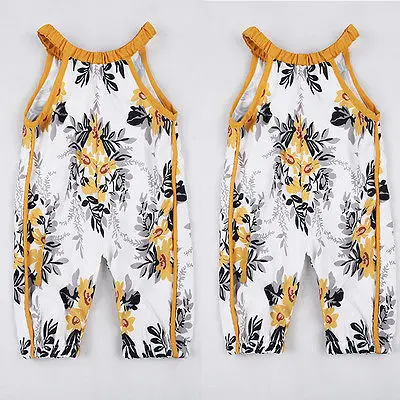 Комбинезон для девочек без рукавов с цветочным принтом|romper clothes|infant babyrompers rompers |