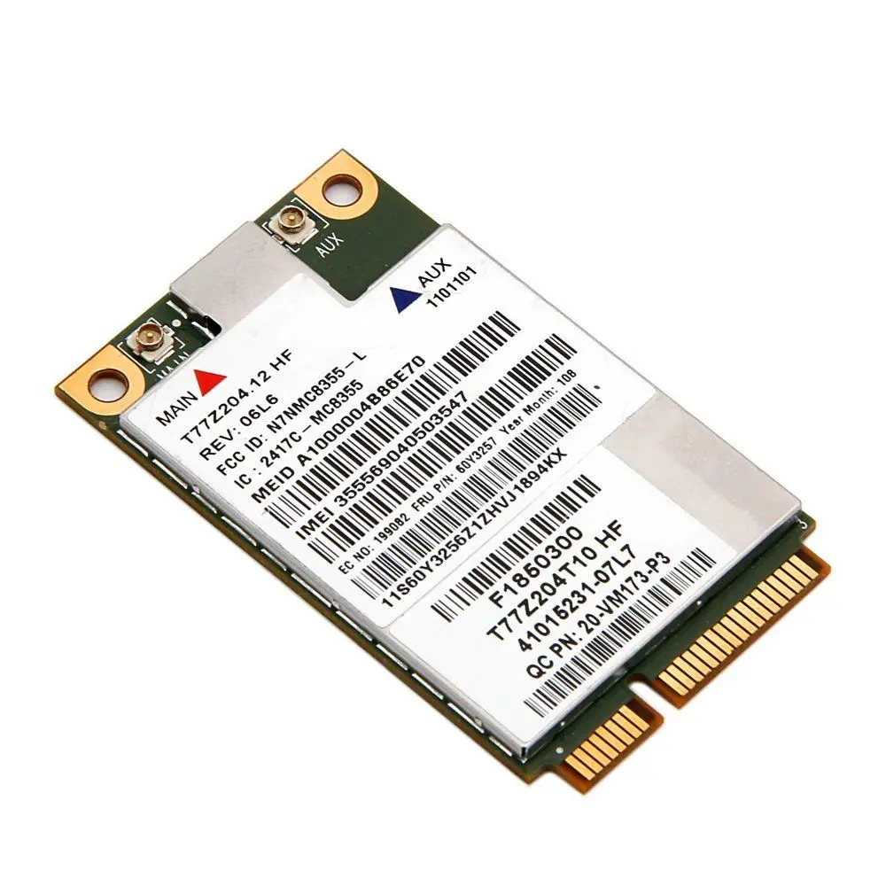 Карта для GOBI3000 MC8355 60Y3257 Lenovo Thinkpad X220 T420 T520 X230 T430 T530 W520 W530|Сетевые карты| |