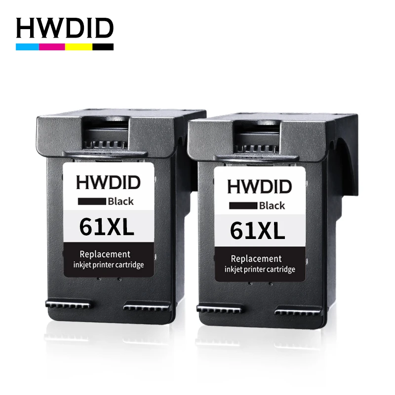 HWDID 61XL черный заправленный картридж Замена для HP 61 XL 1000 1010 1050 1510 2000 2050 2510 3000 3050 Envy