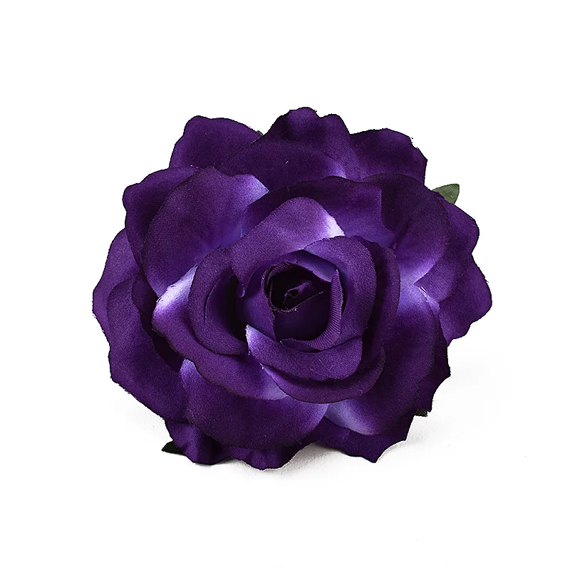 Purple 500 шт Искусственные Burgandy розовые шелковые головки цветов для свадебного украшения DIY ВЕНОК Подарочная коробка Скрапбукинг Ремесло поддельные цветы - Цвет: Purple