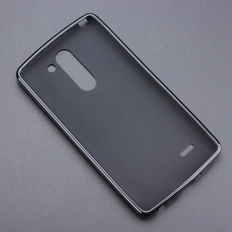 Черный гелевый ТПУ тонкий мягкий чехол-накладка для LG G3 Stylus D690 D690N 5 дюйма