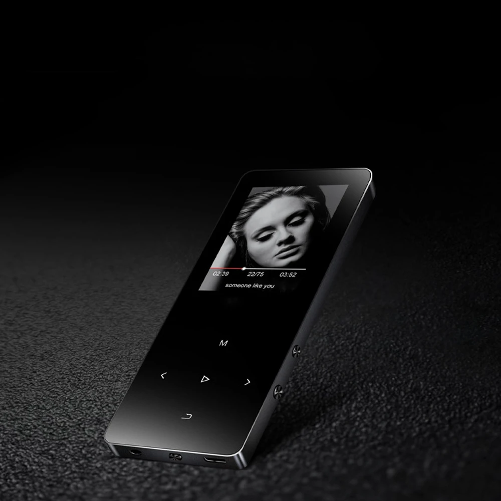 Bluetooth MP4 плеер с металлическим Mp4 плеером портативный медиа тонкий 8 Гб Walkman с сенсорными клавишами 1,8 дюймов экран Fm радио видео Mp4