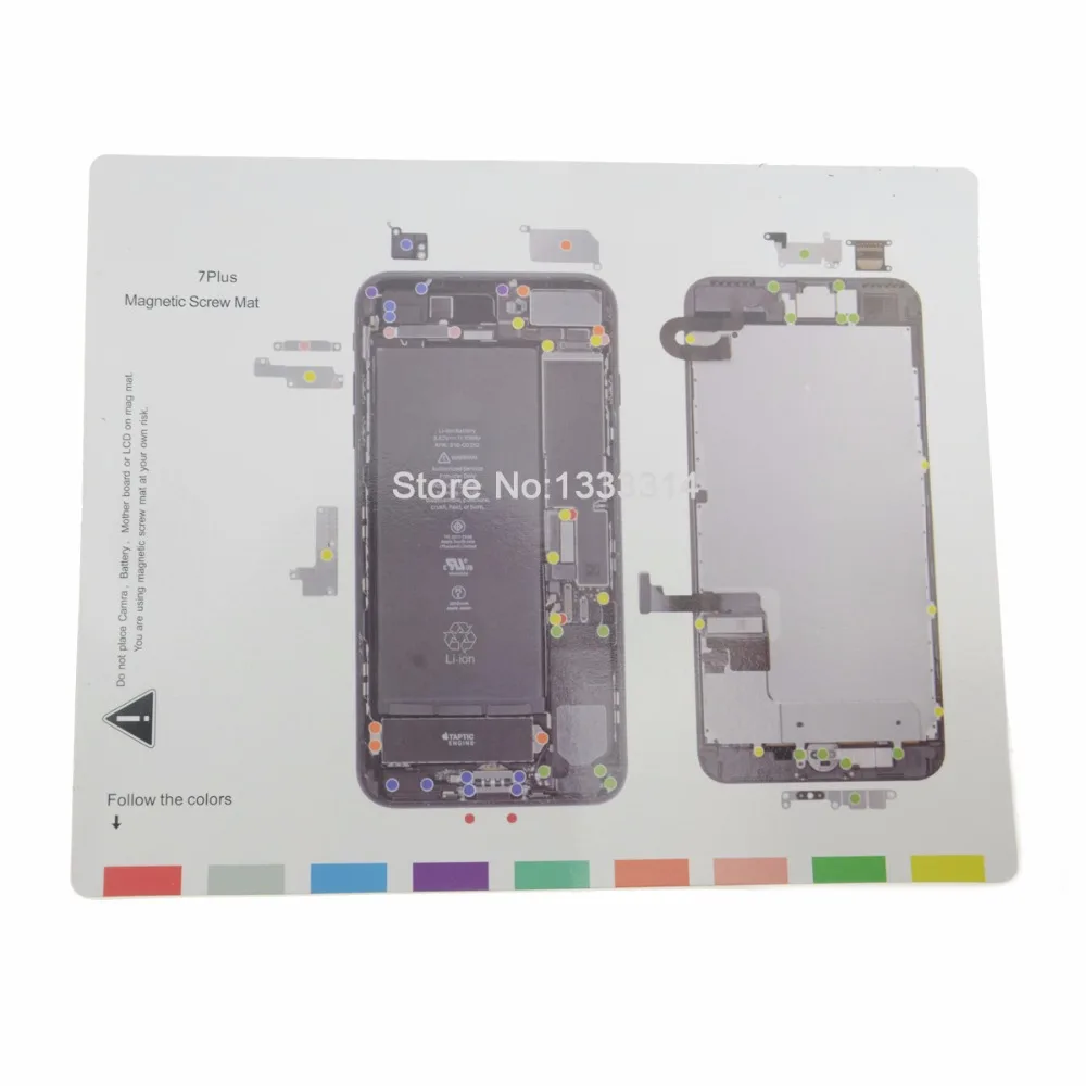 IRepair вы Магнитный винт коврик Ремонтная накладка для iPhone 7 7Plus 6 6s Plus 5 5S ЖК экран
