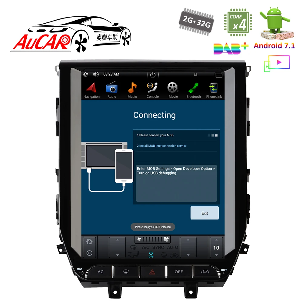 Android 7 1 12 &quotTesla Style для Toyota Land Cruiser 200 2016 2017 DVD плеер Bluetooth радио WIFI 4G вертикальный