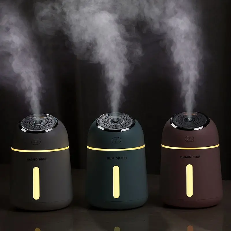3-in-1 Air Humidifier usb Ultrasonic Aroma Diffuse 330LM Office Home oil diffuser car aromatherapy With led light | Бытовая техника
