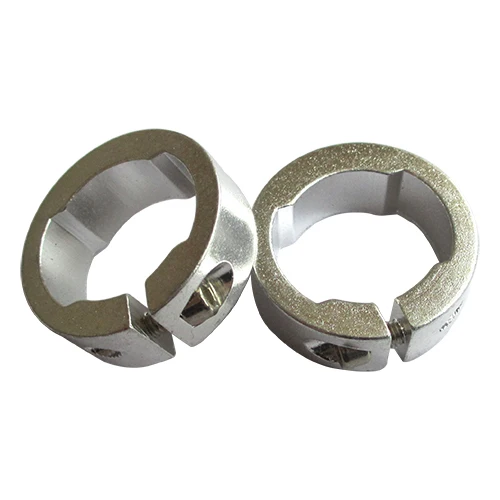 12mm Silver 1 пара алюминиевых велосипедных аксессуаров для горного велосипеда, велосипедные ручки для руля, фиксаторы для шоссейного горного велосипеда, блокирующее кольцо, 5 цветов - Цвет: 12mm Silver
