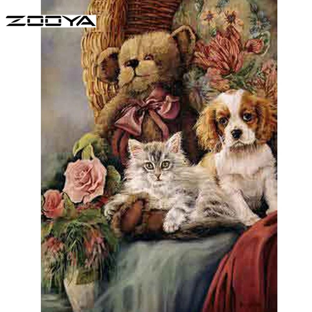 ZOOYA 5D Сделай Сам алмазная живопись полная Смола дрель вышивка крестом мозаичные
