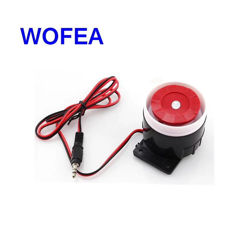 Wofea новый Крытый мини проводной сирены для дома охранной сигнализации Системы 120db