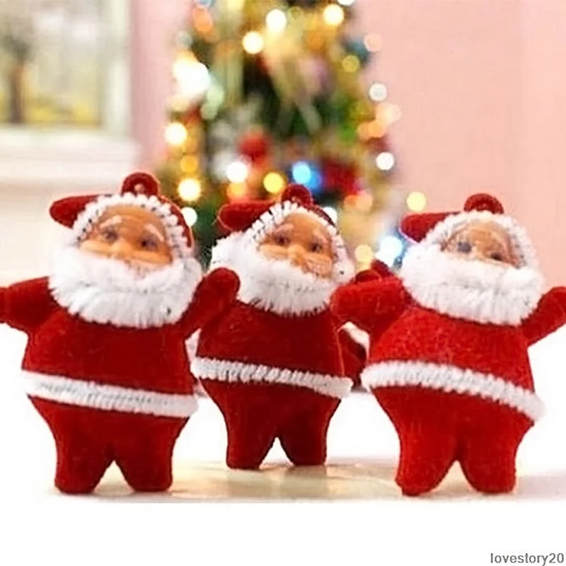 6 шт Рождественские узоры с Санта Клаусом для праздника вечерние Xmas Tree Подвесные