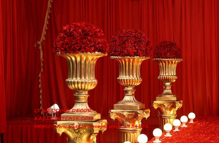 Aureate полимерные римские колонны Свадебные свинцовые стеклянные армированные