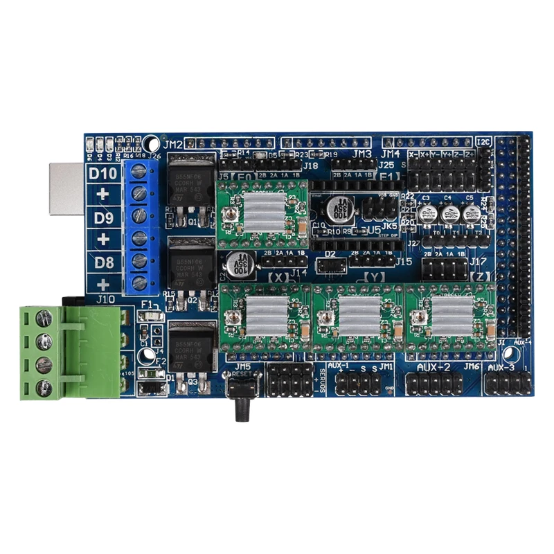 Материнская плата Bigtreetech Ramps 1 5 обновленная база 4 панель управления Reprap Mendel для 3D