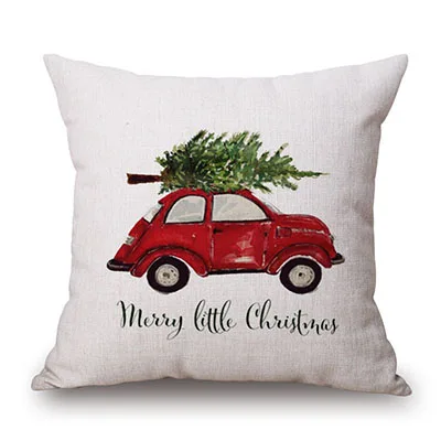 M301305 Серия Merry Christmas, приводная Автомобильная подушка с оленем, чехлы с новогодним декором для дома, дивана, совы, декоративная наволочка, наволочка, чехол - Цвет: M301305