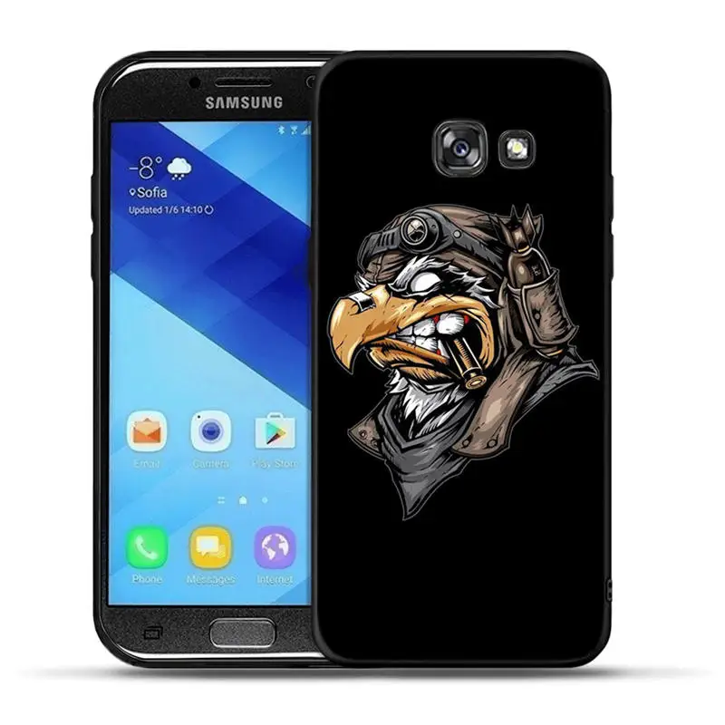 H1253 Классного льва тигра Обезьяна Животное черный чехол ТПУ для samsung Galaxy A30 A50 A3 A5 A6 A7 A8 A9 плюс силиконовый чехол - Цвет: H1253