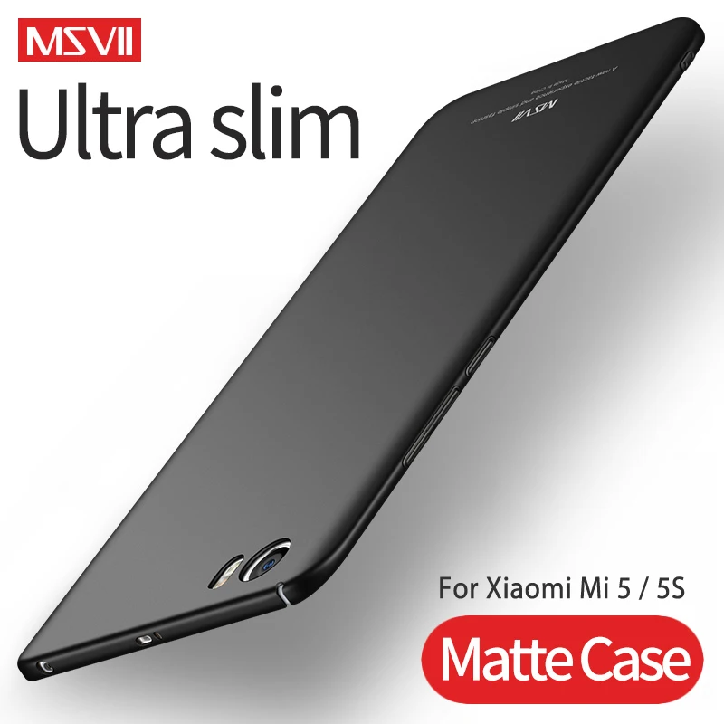Чехлы для Xiaomi Mi 5 5S MSVII жесткий чехол из поликарбоната с полной защитой Ультратонкий матовый чехол для Xiaomi Mi5 Mi5S Mi 5 5S чехол для телефона