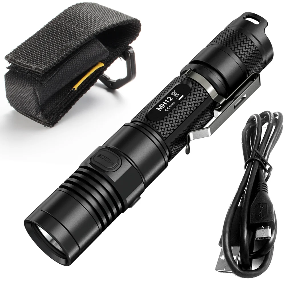 NITECORE MH12 MH12W лм U2 светодиодный перезаряжаемый фонарик спасательный портативный