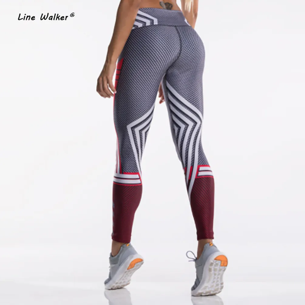 Штаны Для Йоги Line Walker со вставками женские спортивные Леггинсы для фитнеса с