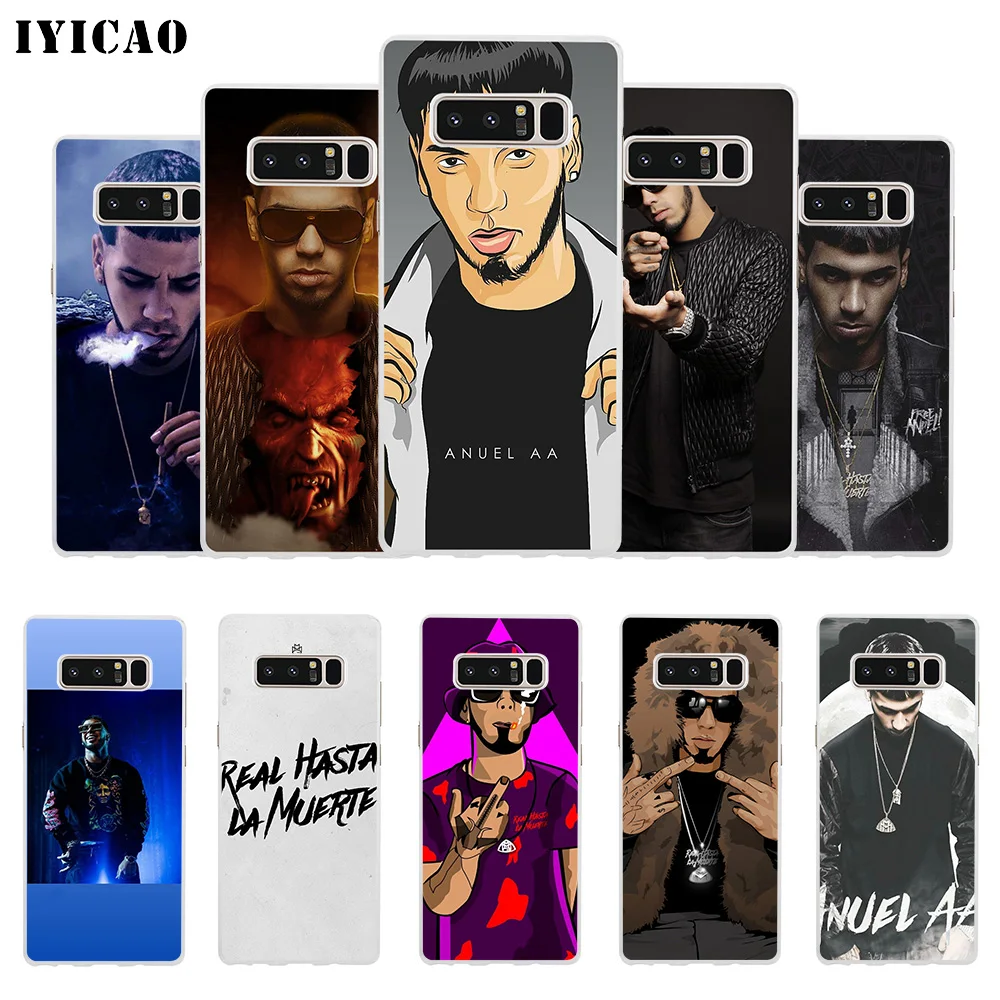 IYICAO Anuel aa Ozuna хип-хоп Мягкий силиконовый чехол для телефона Samsung A5 A6 Plus A7 A8 A9 J3 J5 J7 Note