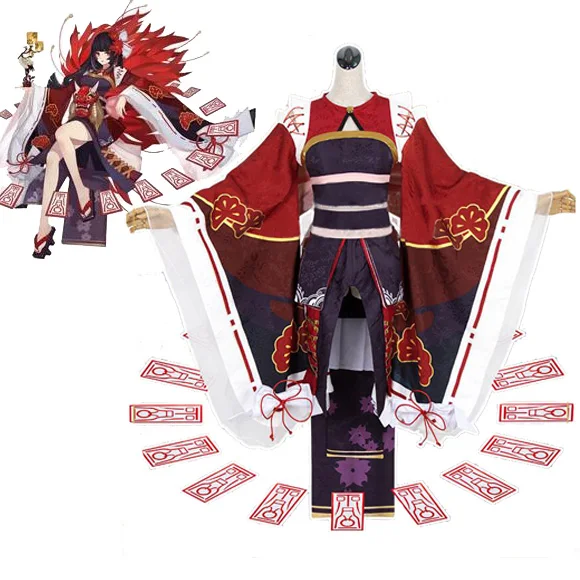 Косплей мобильная игра Onmyoji Equinox цветок SSR Пробуждение японское кимоно одежда COS