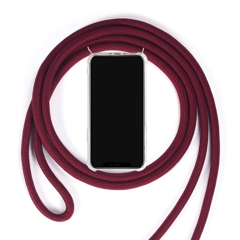 ТПУ чехол для samsung Galaxy S10 5g A6 A7 J4 J6 плюс A30 A40 A70 A50 A10 A20 M30 M40 Цепочки и ожерелья плечевой шейный ремень веревка шнур крышки