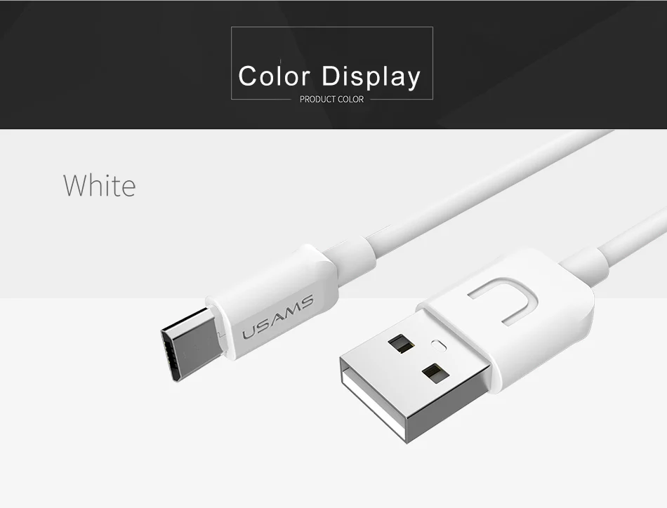 Micro USB кабель USAMS кабель для синхронизации данных и зарядки для samsung, кабель для мобильного телефона, USB кабель для зарядки Xiaomi, huawei, LG, microusb