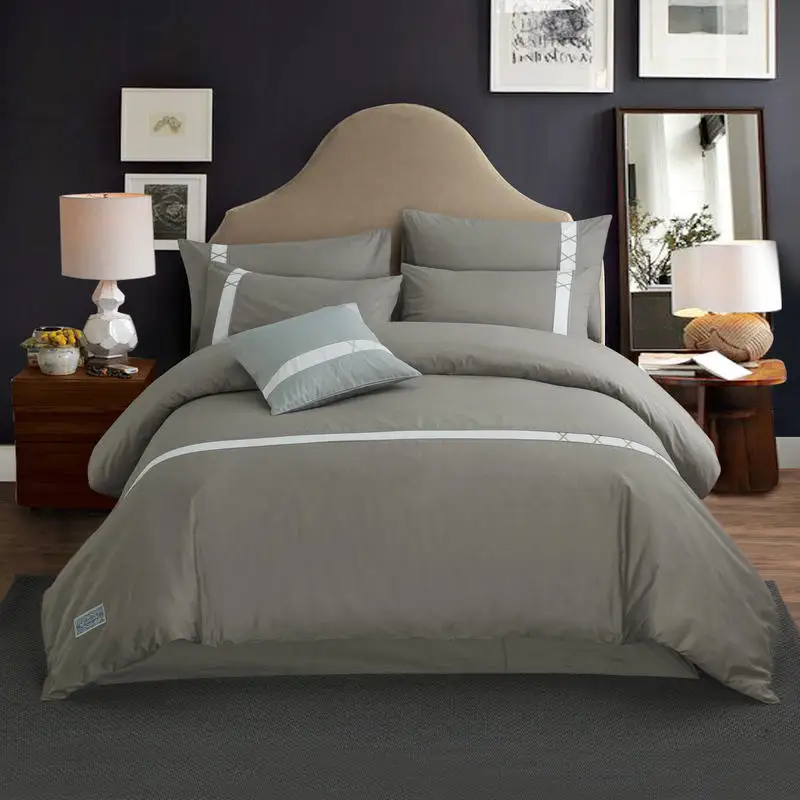 Комплект постельного белья из 100% хлопка для отеля королевский комплект большого