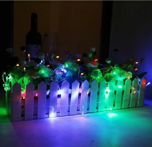 Гирлянда на батарейках 4 м 40 светодиодов мини для рождественской и свадебной