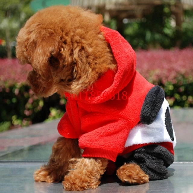 100 шт./лот FEDEX бесплатная доставка одежда для собак в стиле панды щенков Одежда