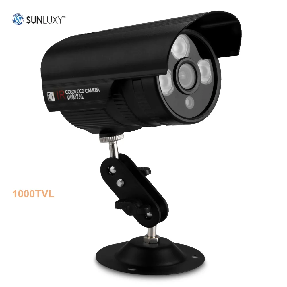 Sunluxy не CMOS CCTV Камера 1000tvl ИК День Ночное видение Товары теле и видеонаблюдения