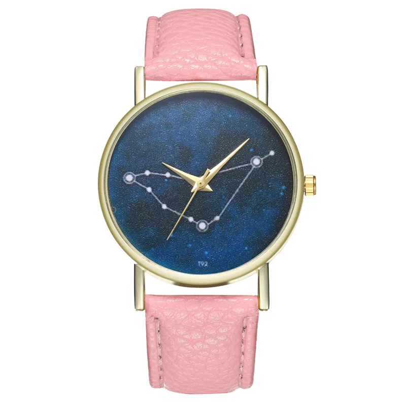FUNIQUE Zodiac женские часы модные кварцевые с принтом созвездия Reloj Mujer браслет