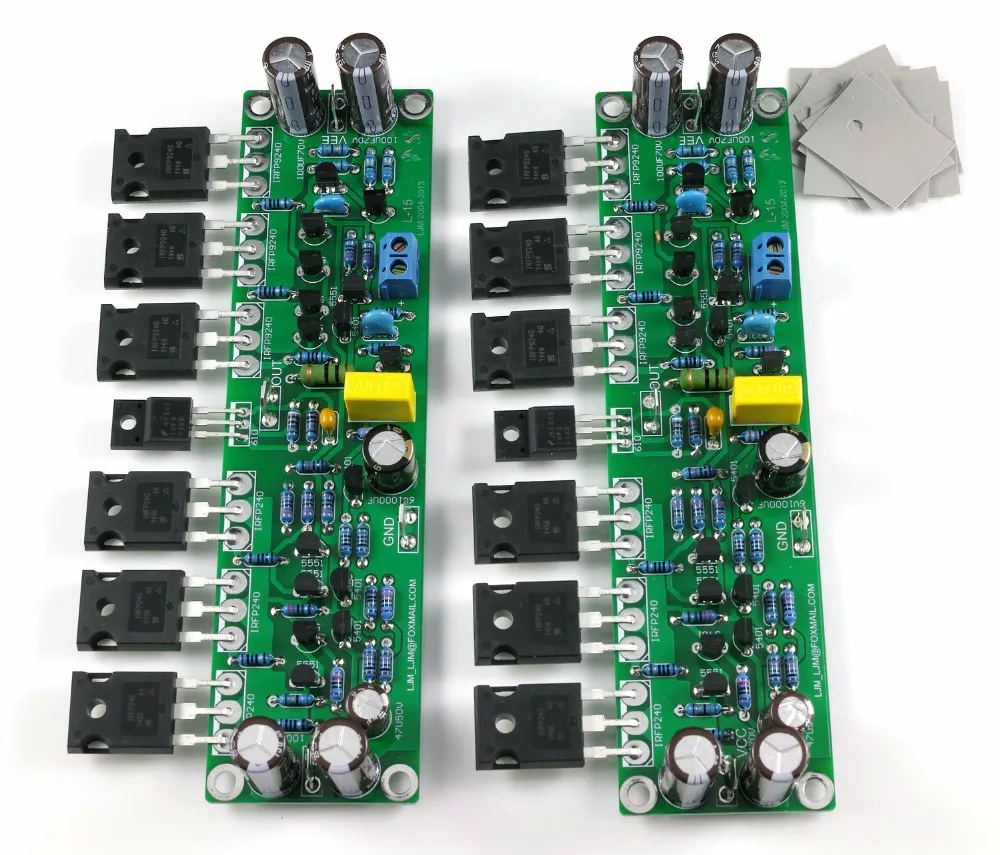 

Assembled L15 MOSFET Amplifier Board 2-Channel AMP IRFP240 IRFP9240