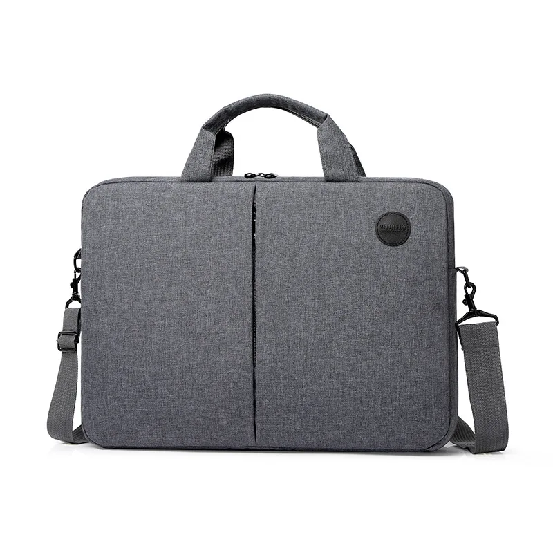 Серый Женская Мужская сумка-мессенджер для ноутбука Macbook Dell hp 15 15,6 дюймов Мужская женская сумка на плечо для ноутбука чехол для переноски - Цвет: Серый