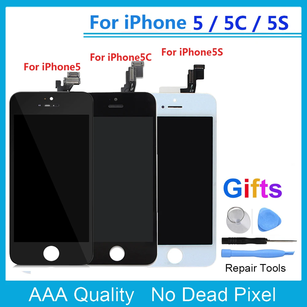 Khisol 100% AAA качественный ЖК дисплей для iPhone 5 5S 5C 5G с сенсорным экраном дигитайзер