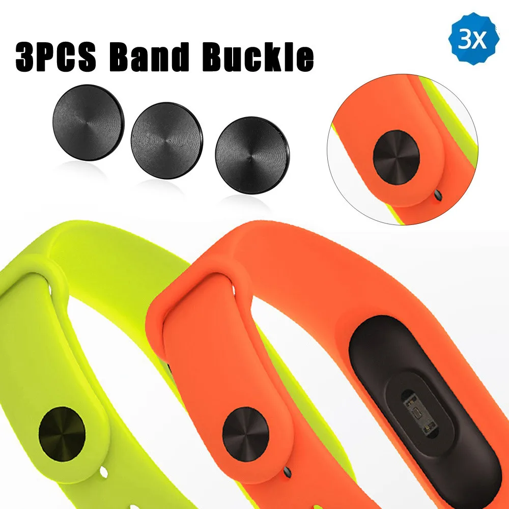 Черный ремешок с пряжкой Для Xiaomi Miband 2 3 шт. на запястье для смарт-браслета jul26 |