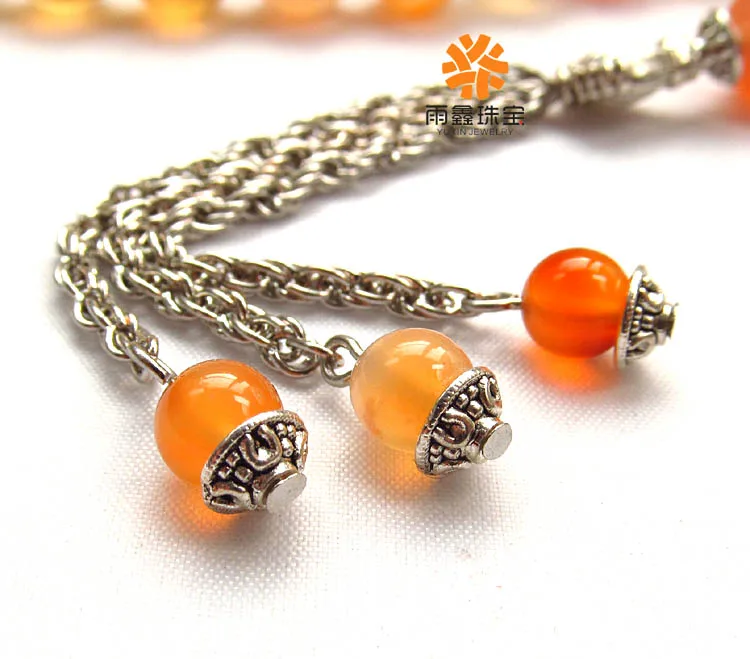 Натуральные бусины из калцедона исламский муслилм 33 молитвенные четки для